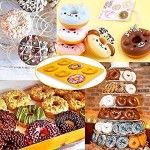 4 Packungen Silikon Donut Formen BetterJonny 6 Hohlraum Anti-Stick Silikon Donut Maker Formen Silikon Backblech zum Backen Donuts