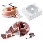 DUBENS Groß Silikon Kuchen Form Mold Runde Donuts Mousse Form Donut Form Formen Kuchen Dekorieren Werkzeuge BPA FREI 18cm