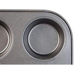 KADAX Muffinform Backform für 12 Muffins 35 x 26.5cm aus Stahl große Wölbungen optimale Hitzeverteilung Nicht anbrennbare flexibel Backblech für süße Backwerk
