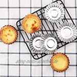 MEANTOBE Ei Torte Form aus Aluminium Eierkuchenform Mini Muffin Förmchen Wiederverwendbare Egg Tart Mold Cupcake Kuchenform Küche Backen Werkzeuge 20 Stück