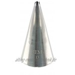 JEM Spritztülle Nummer 13 mit Offenem Stern Edelstahl Silber 2 x 2 x 3.5 cm