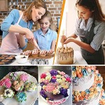 Russische Spritztüllen für Kuchen und Cupcakes Dekorations-Set mit Aufbewahrungsbox 28 Blumen-Spritztüllen mit Zahl 2 Verbindungsstücken Blumenmuster-Diagramm 30 Stück