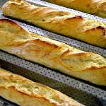 Baguette-Backblech Antihaft – perforierte Brotplatte auch für Kekse und Mandelkekse Silikon 4 baguettes