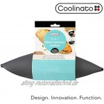 Coolinato 3 in 1 Silikon Universalschüssel Brotbackform zum Backen Mixen und dünsten hitzebeständig bis 230 °C 24cm