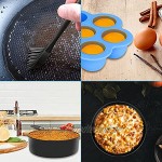 Brynnl 9-teiliges Luftfritteusen-Zubehör-Set kompatibel mit Ninja Foodi für Backofen oder Schnellkochtopf Antihaft-Backgeschirr-Set mit Kuchenform Pizza-Pfanne Kastenform Silikon-Muffinformen