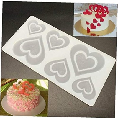 BYFRI Romantische Herz-Rosen-silikon-schokoladen-Form-Kuchen Der Werkzeuge Kuchen-form-backen-1pc