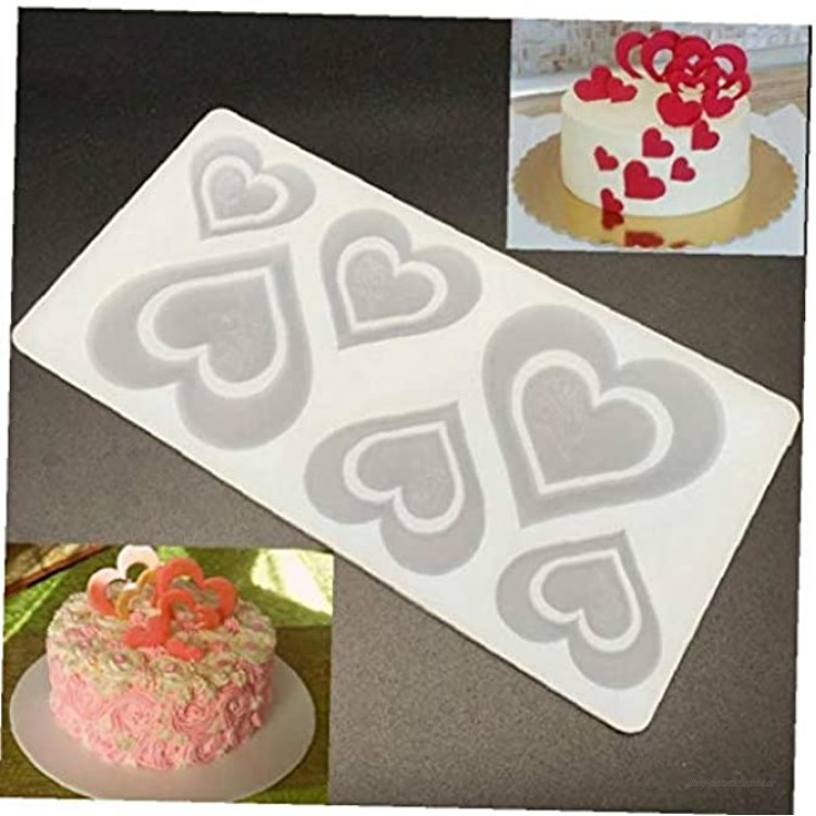 BYFRI Romantische Herz-Rosen-silikon-schokoladen-Form-Kuchen Der Werkzeuge Kuchen-form-backen-1pc