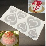 Case Cover Romantischer Herz-Rosen-Silikon-Schokoladen-Form-Kuchen die Werkzeuge Kuchen-Plätzchen-Silikon-Form-Muffin-Wannen-Backen-Geschenk