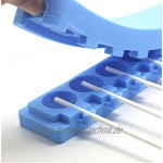 ZOOENIE 10 Hohlraum Star Formen Silikon Lollipop Tablett Silicone lutscher Form Kristall 3D lutscher gelee Pudding Form backen Werkzeuge