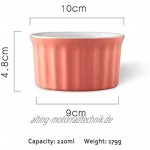 Soufflé Förmchen Keramik Streifen Ramekin Kreative Hochtemperaturbeständige Auflauf Auflaufform Klein Dessertschalen,5pcs