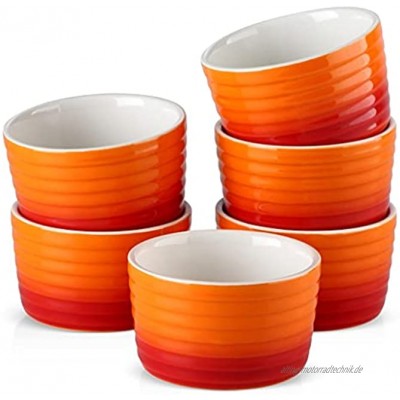 ZLDGYG 6 12-teilig 300ML Porzellan Souffle Cup Kuchen Backplatten Set Keramik Souffle Cup Set Brulee Muffin Ramekin Souffle Gerichte Size : 6-Piece