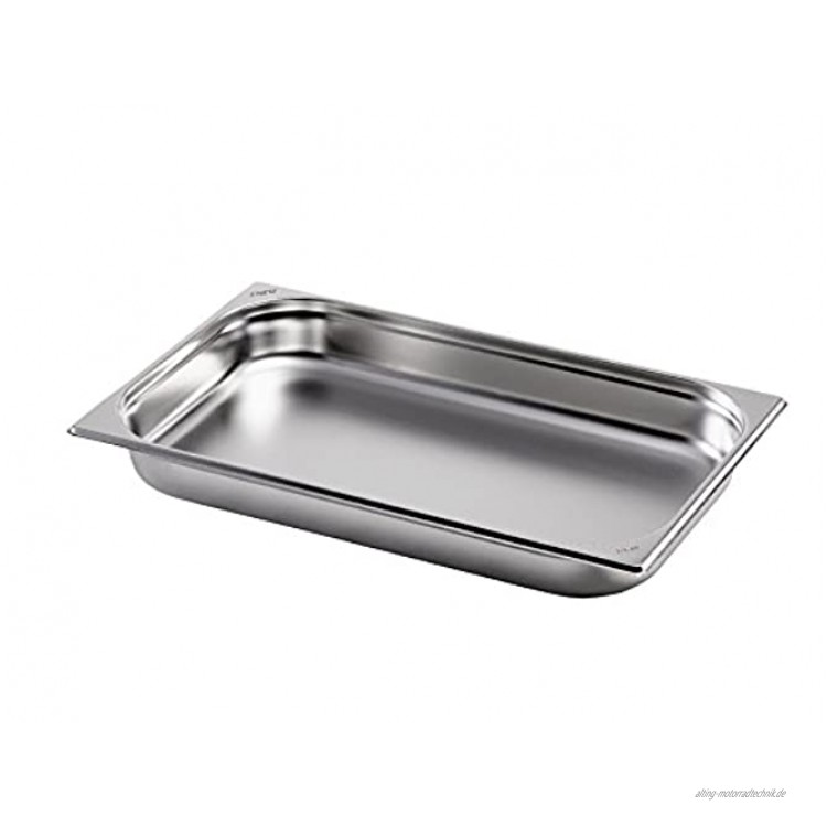 Saro GN 1 3 D 65 mm Gastronormbehälter Edelstahl Silber 17.6 x 32.5 x 6.5 cm