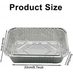 TIANTIAN Einweg-Kastenformen mit Deckel 22,6 x 16,3 cm für Hackbraten Backen Kuchen Salat Grill 25 Stück