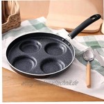 Vier-Loch-omelett Pan Für Eier Ham Pan Cake Maker Bratpfannen Öl-Rauch Frühstück Kochtopf Multifunktions-