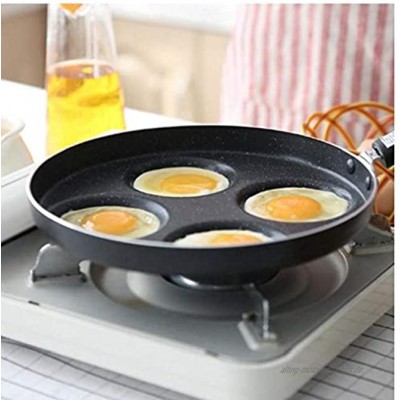 Vier-Loch-omelett Pan Für Eier Ham Pan Cake Maker Bratpfannen Öl-Rauch Frühstück Kochtopf Multifunktions-