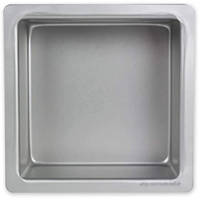 PME SQR073 Quadratische Backform aus eloxiertem Aluminium 178 x 178 x 76 mm 17 x 17 x 7.5 cm