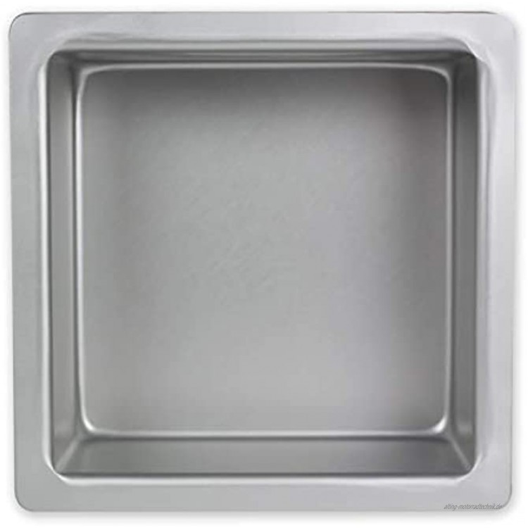 PME SQR073 Quadratische Backform aus eloxiertem Aluminium 178 x 178 x 76 mm 17 x 17 x 7.5 cm