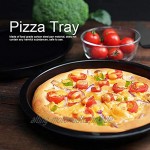 8 Zoll Pizzapfanne Antihaft und kratzfest runde Pizzapfanne für den Backofen Karbonstahl