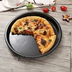 8 Zoll Pizzapfanne Antihaft und kratzfest runde Pizzapfanne für den Backofen Karbonstahl