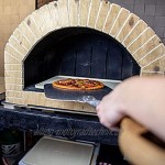 Boska Pizzaschaufel Kurzer patentierter Griff Einhändig zu verwenden Aluminium & Eichenholz 30x74x3 cm