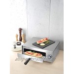 HENDI Pizzaofen Gastrobackofen für Pizzas bis zu ø 30cm 230V 1300W 480x420xH195mm Edelstahl Silber