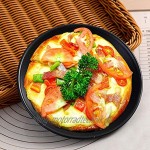 Pizzapfanne Antihaft-Pizzapfanne Runde Kuchenbrotform Kohlenstoffstahl-Backformpfanne Küchenwerkzeug für die Küche des Hauptrestaurants10''