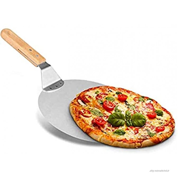Ruosaren Pizzaschaufel aus Edelstahl rund 30,5 cm
