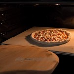 GARCON Pizzaschieber aus Holz für Pizzastein Pizzaschaufel rund 30 cm Durchmesser für Pizza Brot & Flammkuchen