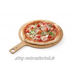 HENDI Pizzabrett Pizzaschaufel Pizzaschieber Pizza Board Servierbrett mit Griff Geschirrspülmaschinengeeignet ø254xH6mm Holzfaser