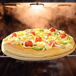 LuukUP Runder Pizzastein für Gasgrills Backofen Holzkohlegrills Brotbackbackstein geeignet 28 cm