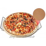 Runtodo Pizza Stein Set-13 Pizza Stein für Grill und Backen Ofen mit Faltbarem Metall Pizza Schieber und ZubehhR Set
