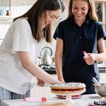 Cabilock Lebensmittelfarbe Stifte- Silikonplatte Schreibstift Kuchen Dekorationsstift zum Dekorieren von Fondantkuchen Kekse Zuckerguss mit 4 Stück Rohrdüsen Rot
