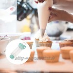 Lurrose Dessert Dekorieren Spritze Set Cupcake Füllung Injektor mit 7 Icing Düsen Dessert Dekorieren Set für Cookies Kuchen Dessert Dekoration