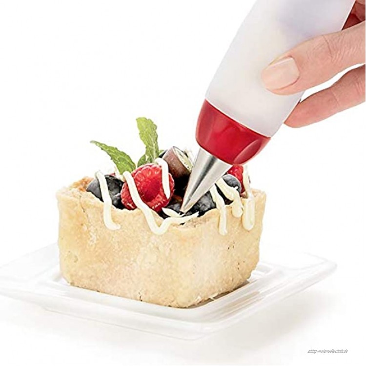 U K Kreative Silikon Icing Dekorieren Spritze Creme Platte Stift Backenwerkzeuge Geeignet für Kuchen Cookie Schokolade Bequem und praktisch