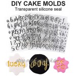 Moye DIY Kuchen Stempel Cookies Buchstaben Silikonform Fondant Prägung Gebäck Dekorieren Alphabet Transparent Stempel Backwerkzeuge
