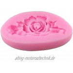 NiceButy 3D Rose Blume Kuchen Silikon Form Fondant Kuchen dekorieren