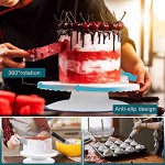 27 Teiliges Tortenplatte Drehbar Tortenständer Kuchen Drehteller Cake Decorating TurntableKuchenzubehörset Gebäckwerkzeug für Backen Gebäck Zuckerguss