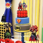 Gxhong The Avengers Mini Figuren Set Superhero Kuchen Dekoration Supplies Spiderman Cake Topper Tortendeko Geburtstag für Kinder Party Liefert Dekorationen 6 Stück