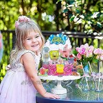 SIEBOLD tortendeko Geburtstag 6PCS Tortendeko Geburtstags Cake Topper mit Mini Figuren Party Kuchen Dekoration Lieferunge fürGeburtstag Dekorationen für Kinder Mädchen Junge