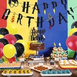 WENTS Wizard Inspired Cupcake Toppers 17 Stück Harry Potter inspiriert Cupcake Toppers Zauberer Geburtstag Partydekorationen Geburtstag Banner Wizard Birthday Party Dekorationen Supplies