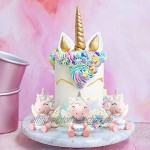 YIJIAOYUN Einhorn Kuchen Topper Party Dekoration für Hochzeit Geburtstagsparty